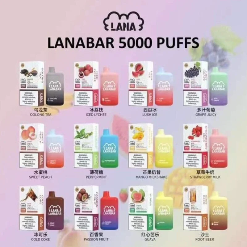 LANA 5000口拋棄式電子煙｜一次性電子煙現貨快速出貨